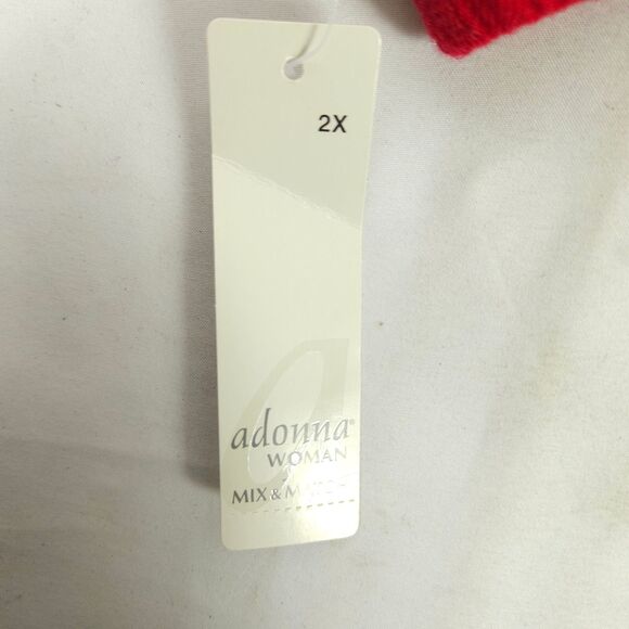 NWT Adonna Womens Size 2X Red Pajama Bottom Pants With Dog Terrier Graphics - Picture 4 of 9